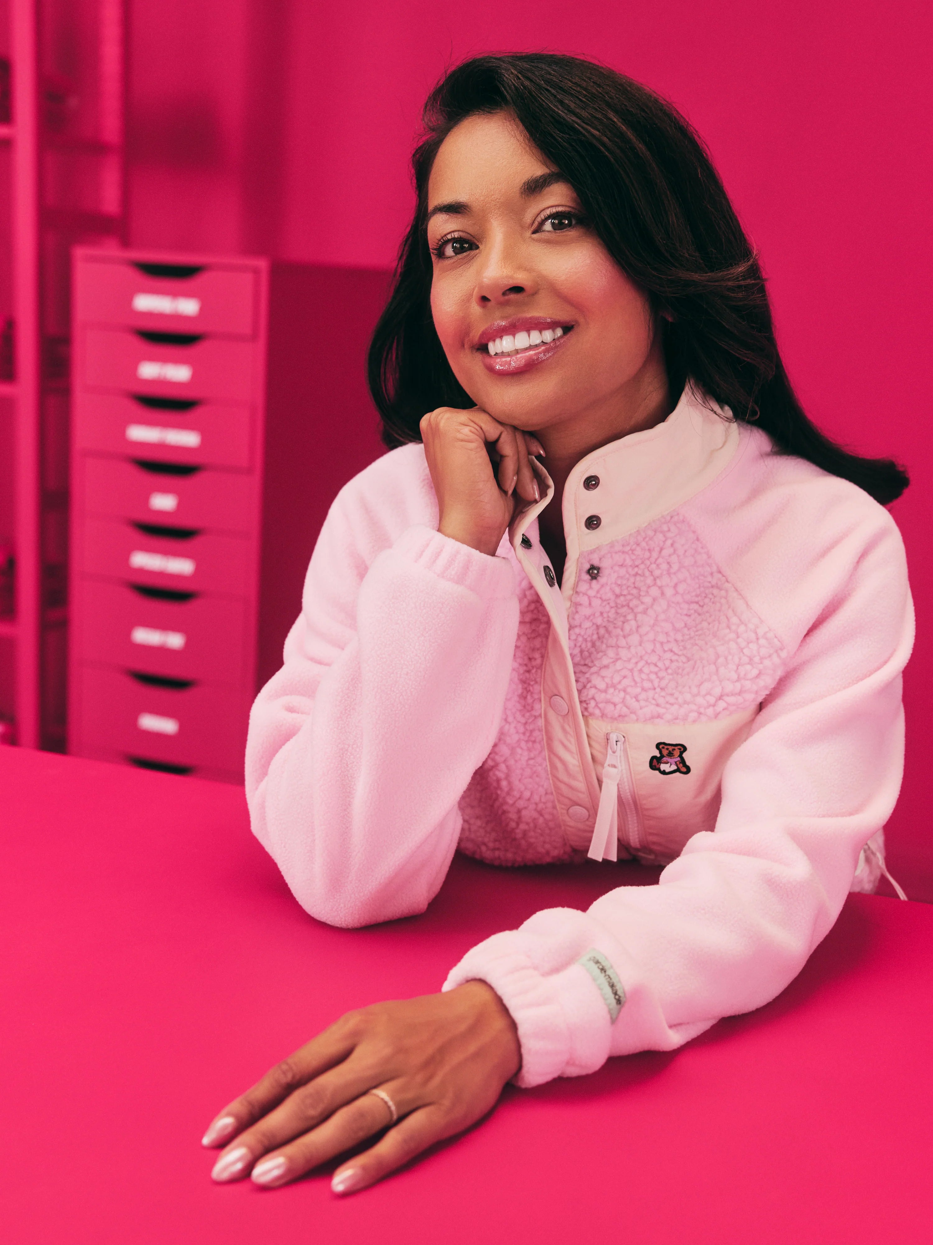 Sherpa Vest - G-M x Anna The Nurse - Rose