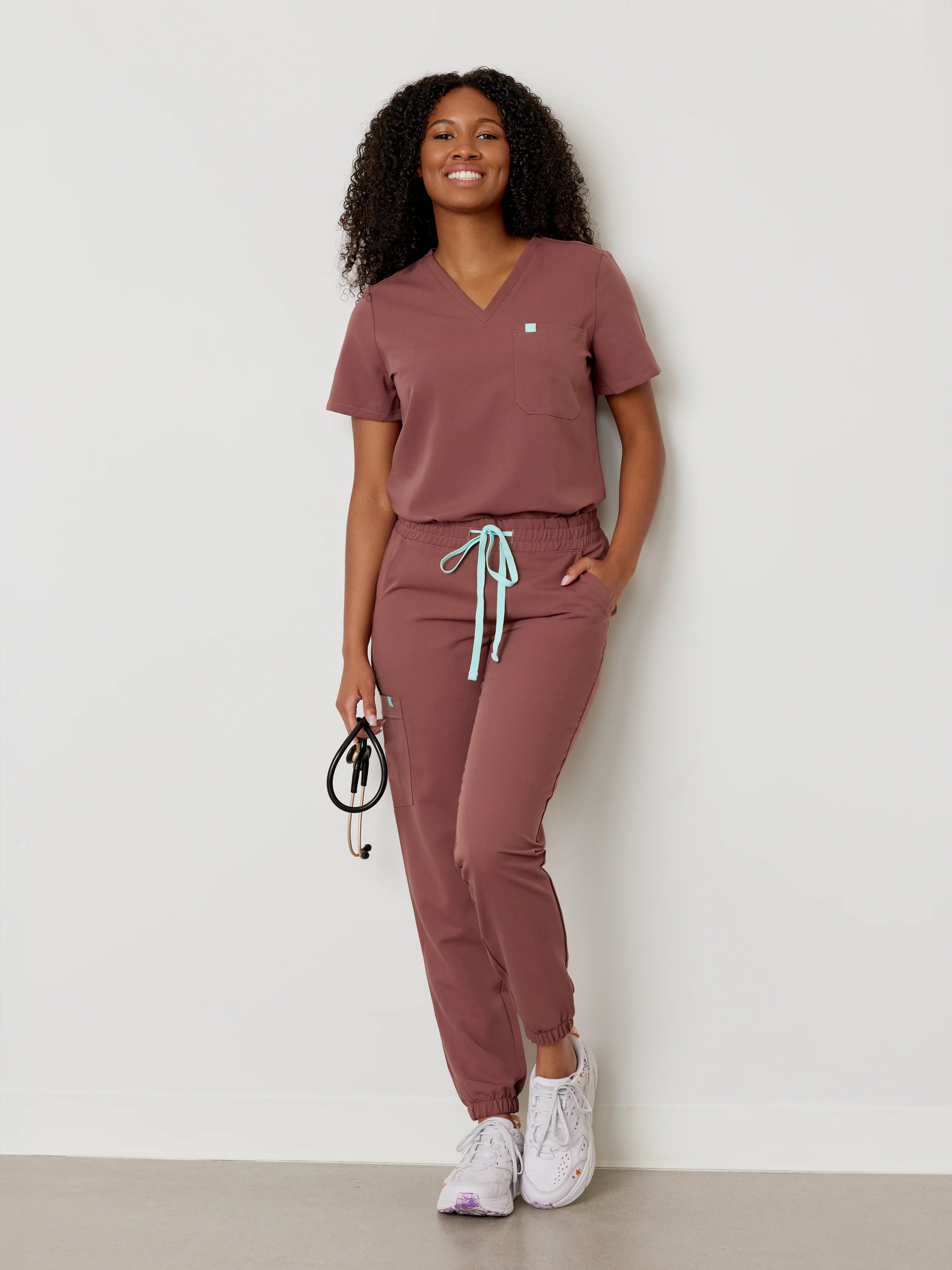 ROSIE RE-GARDE™ - MAROON - Jogger Scrub Pants - SILVADUR™ - Final Sale