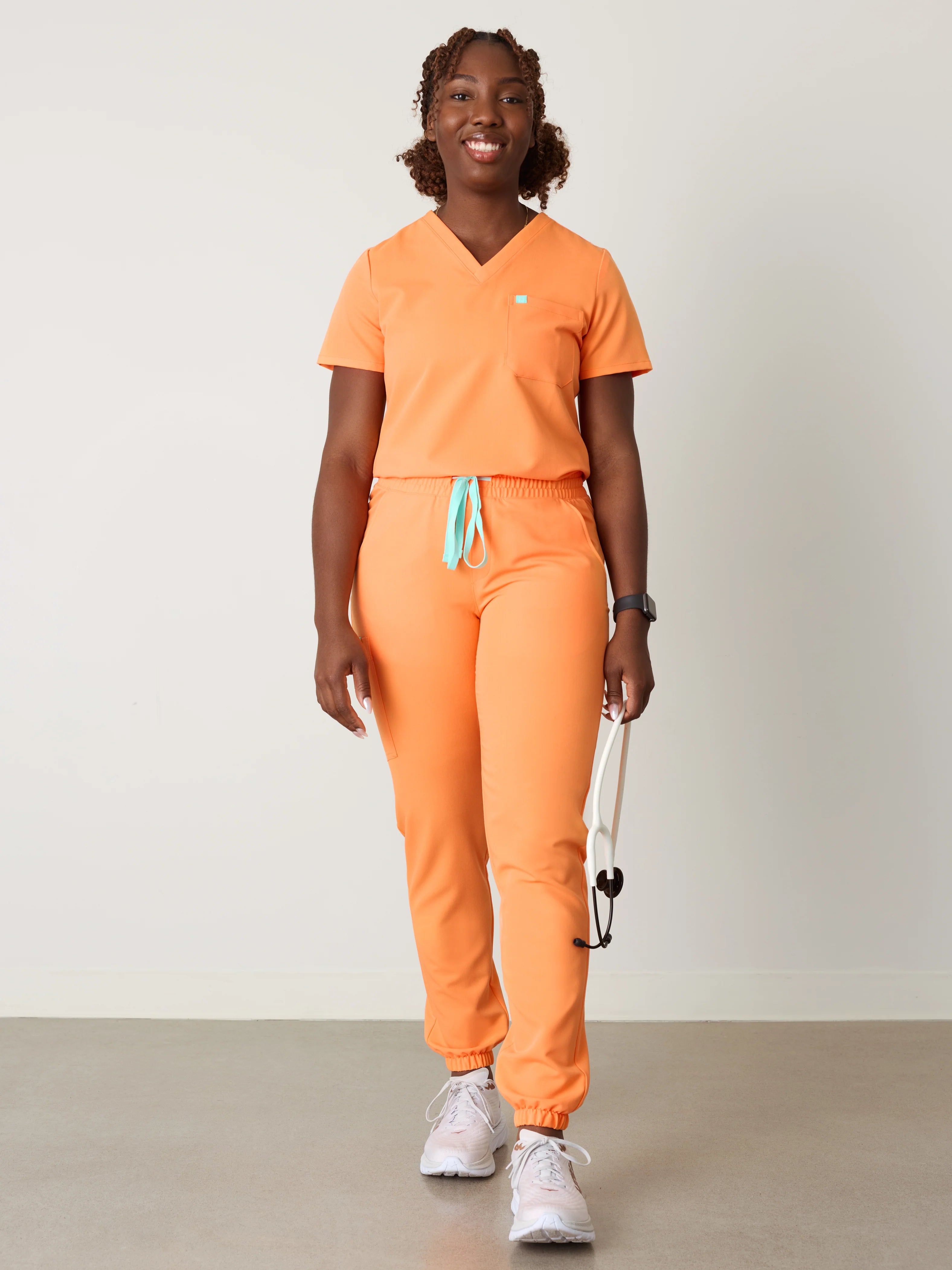 ROSIE RE-GARDE™ - NECTARINE - Jogger Scrub Pants - SILVADUR™