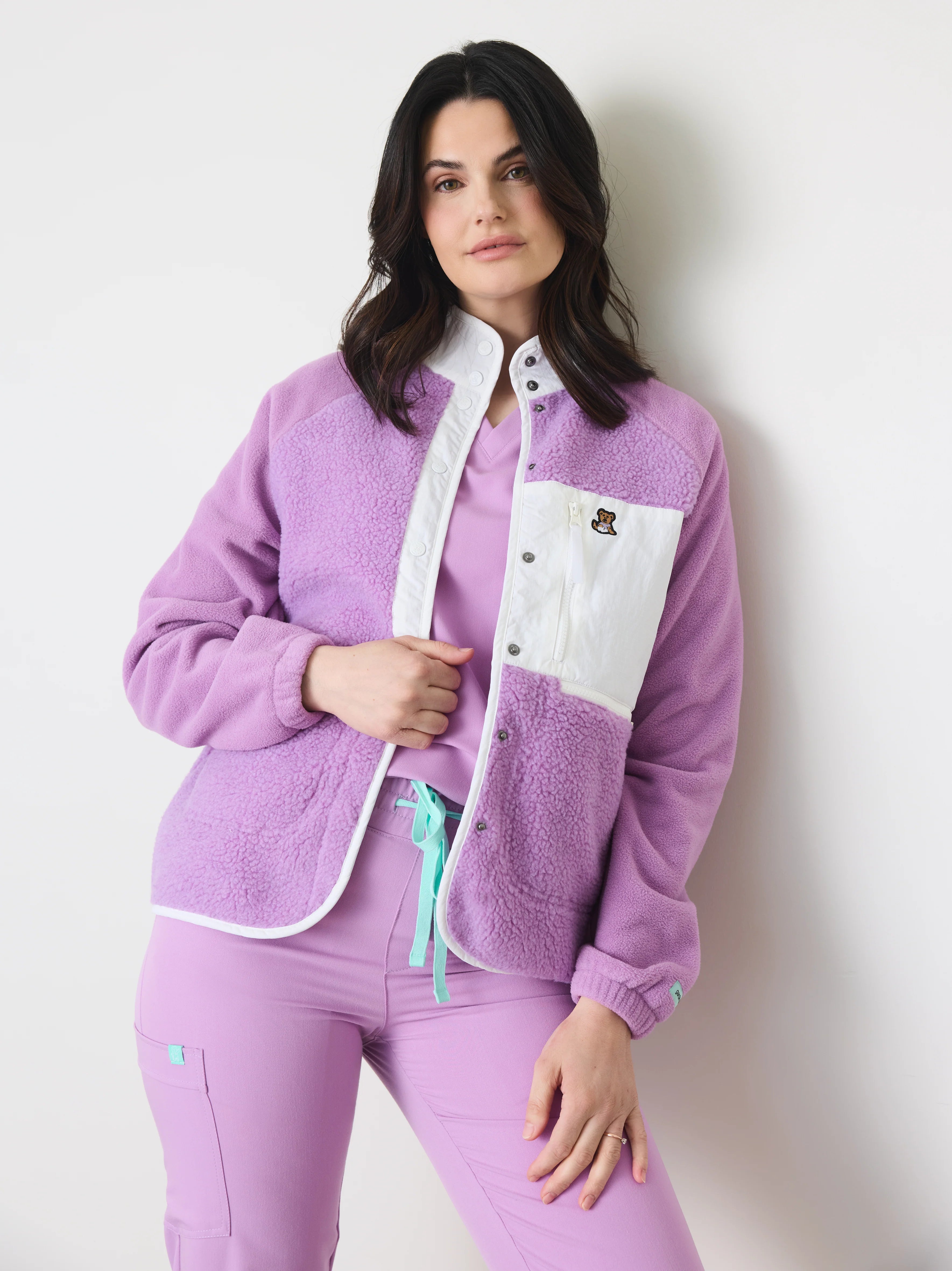 Sherpa Vest - Lilac