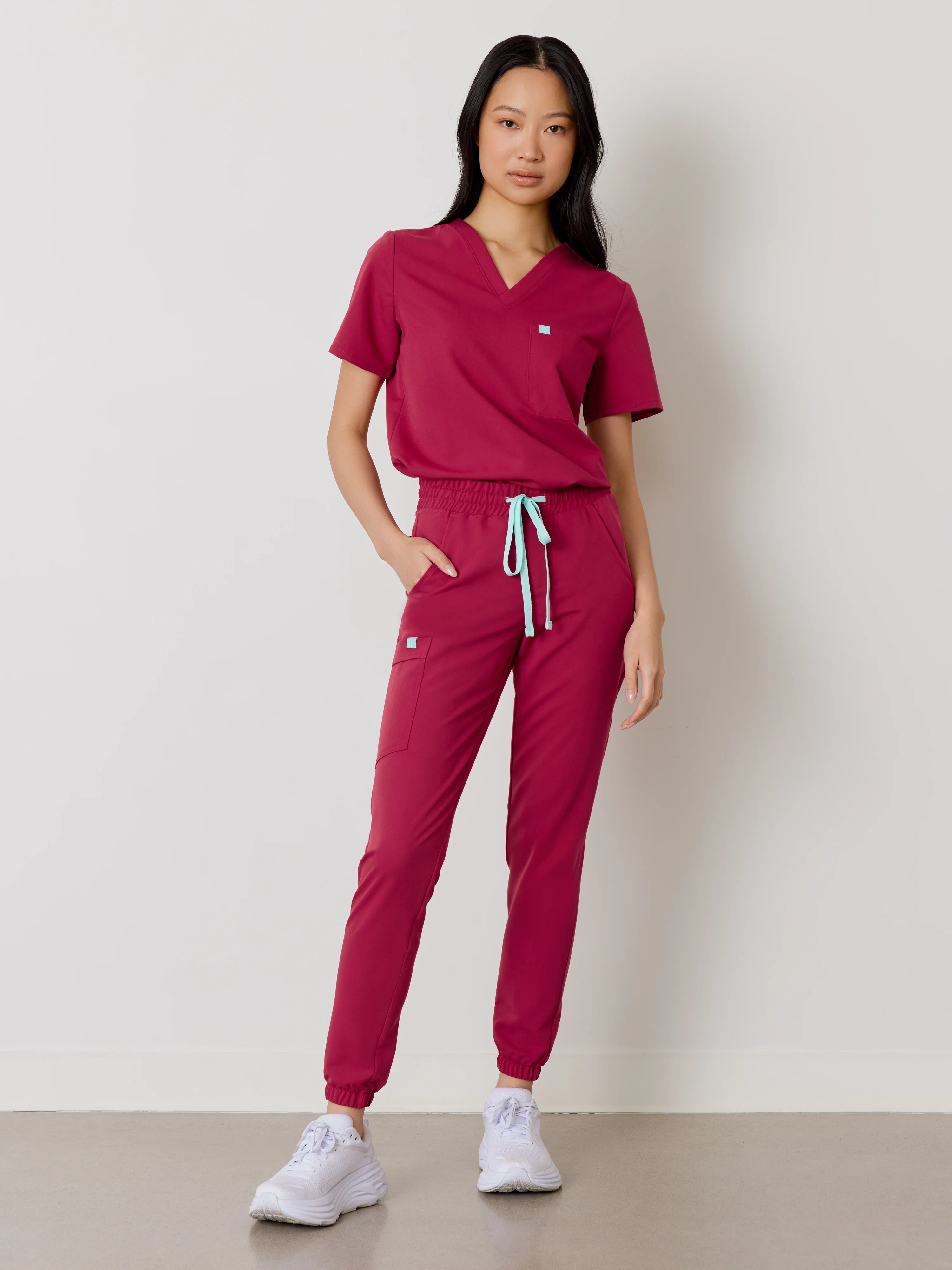 ROSIE RE-GARDE™ - WILD BERRY - Jogger Scrub Pants - SILVADUR™ - Final Sale