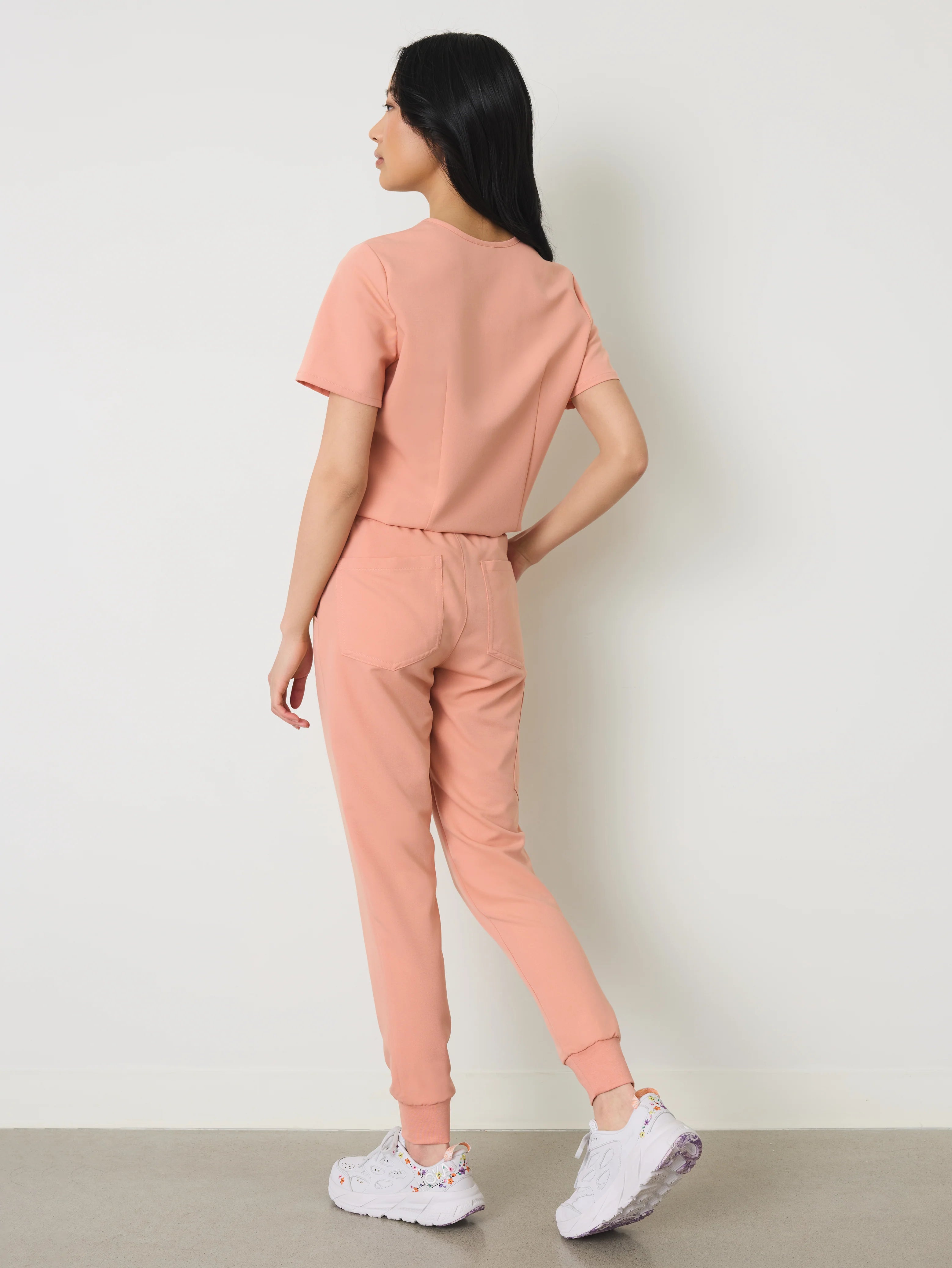 DEMI RE-GARDE™ - PEACH - Jogger Scrub Pants - SILVADUR™ - Final Sale