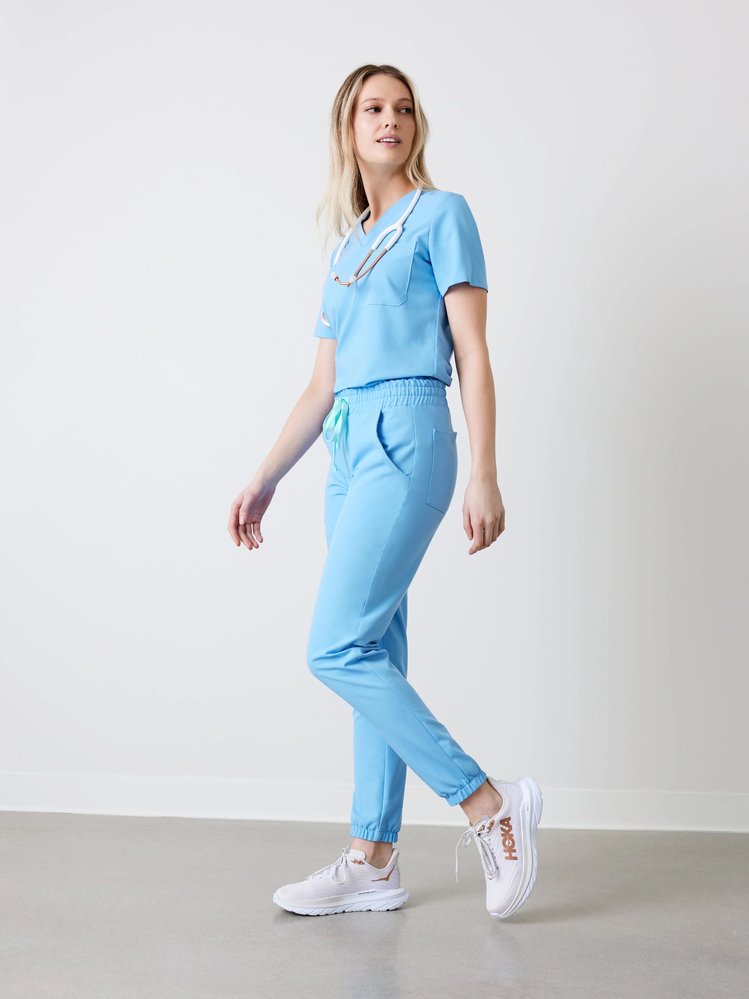 ROSIE RE-GARDE™ - CLASSIC BLUE - Jogger Scrub Pants - SILVADUR™