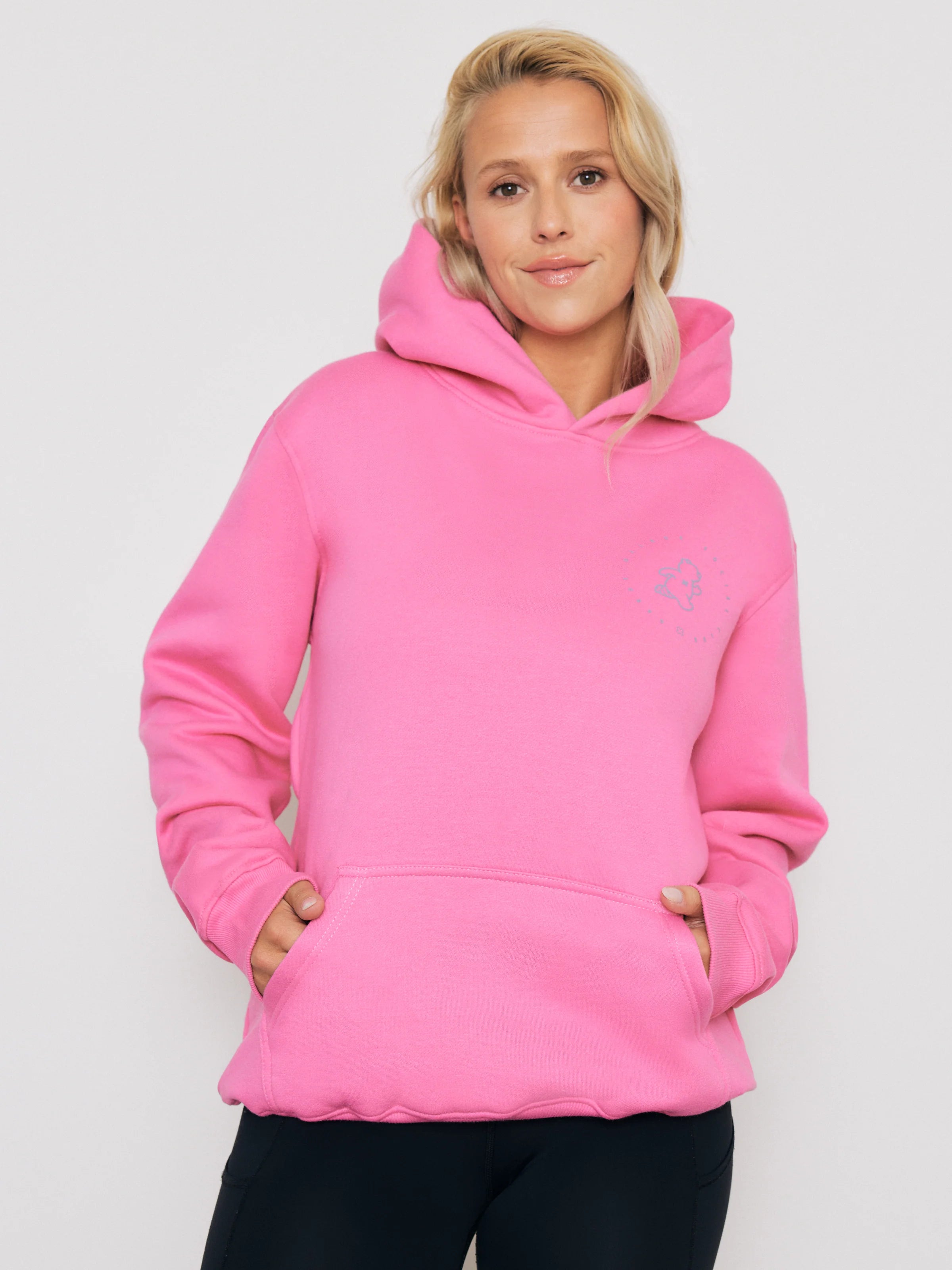 Premium Heavyweight Hoodie – Running Ted - Azalea Pink - FINAL SALE