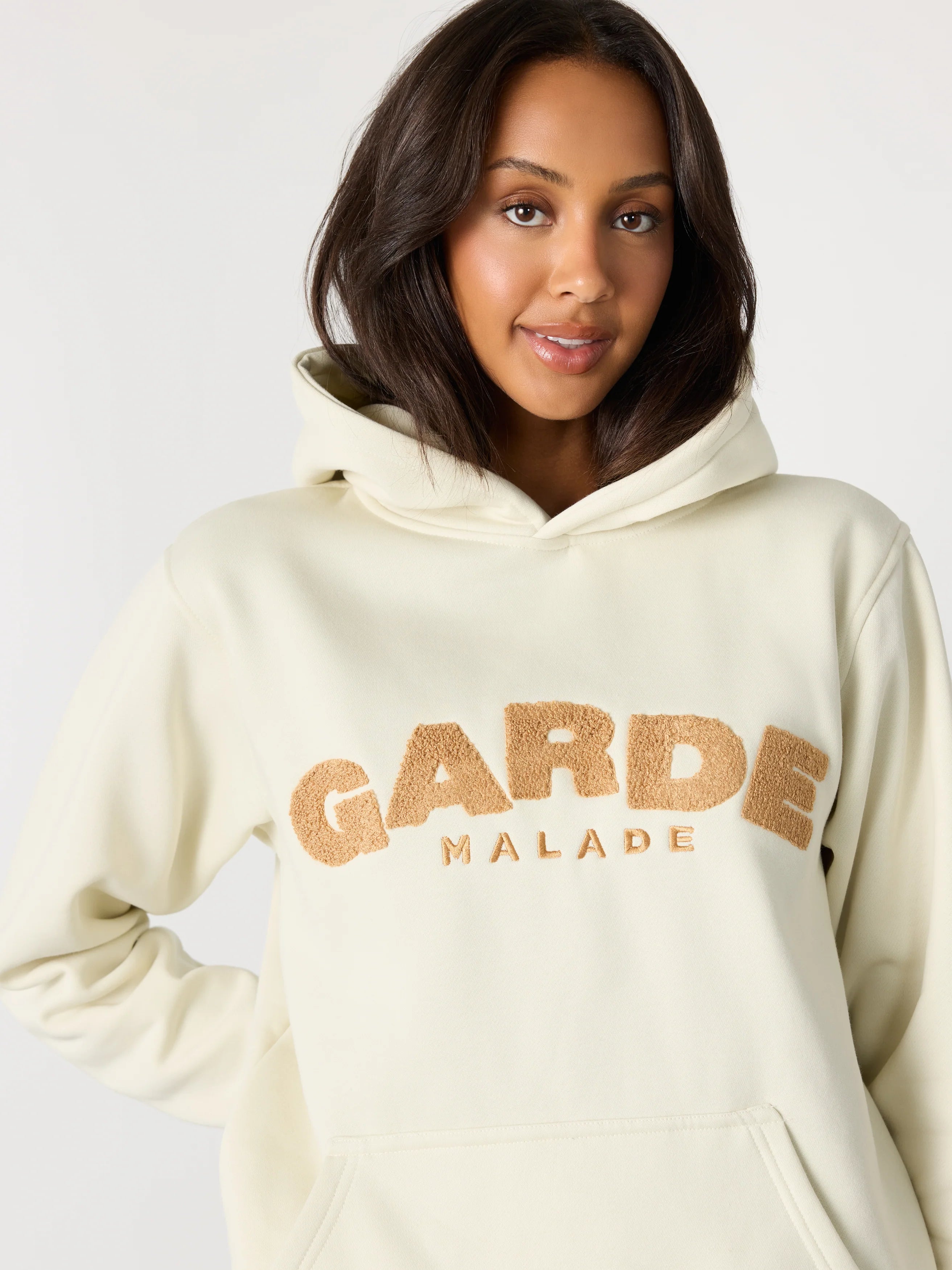GARDE - Peluche - Hoodie Ivoire