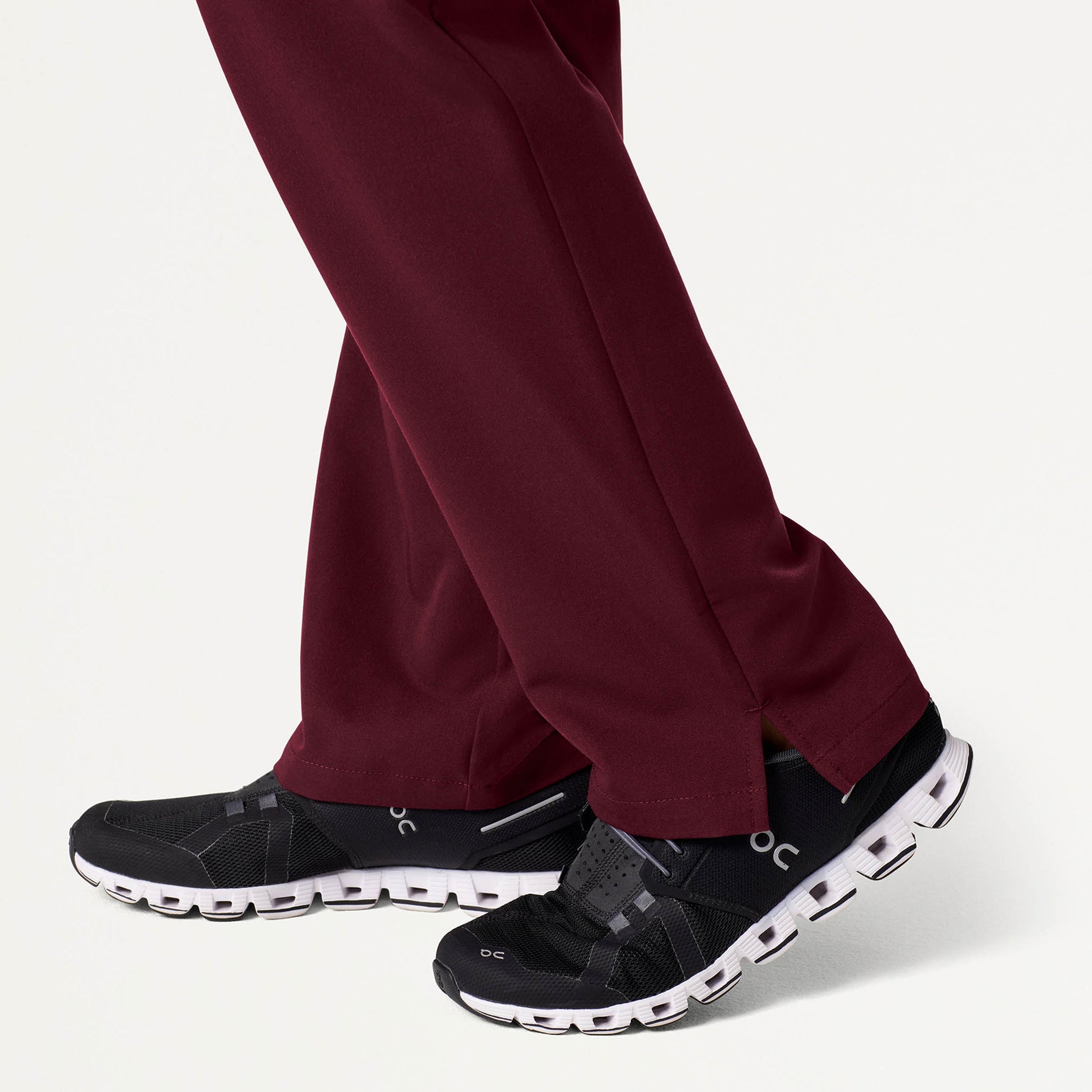 Xenos Essential Knit-Waist Scrub Pant - Burgundy