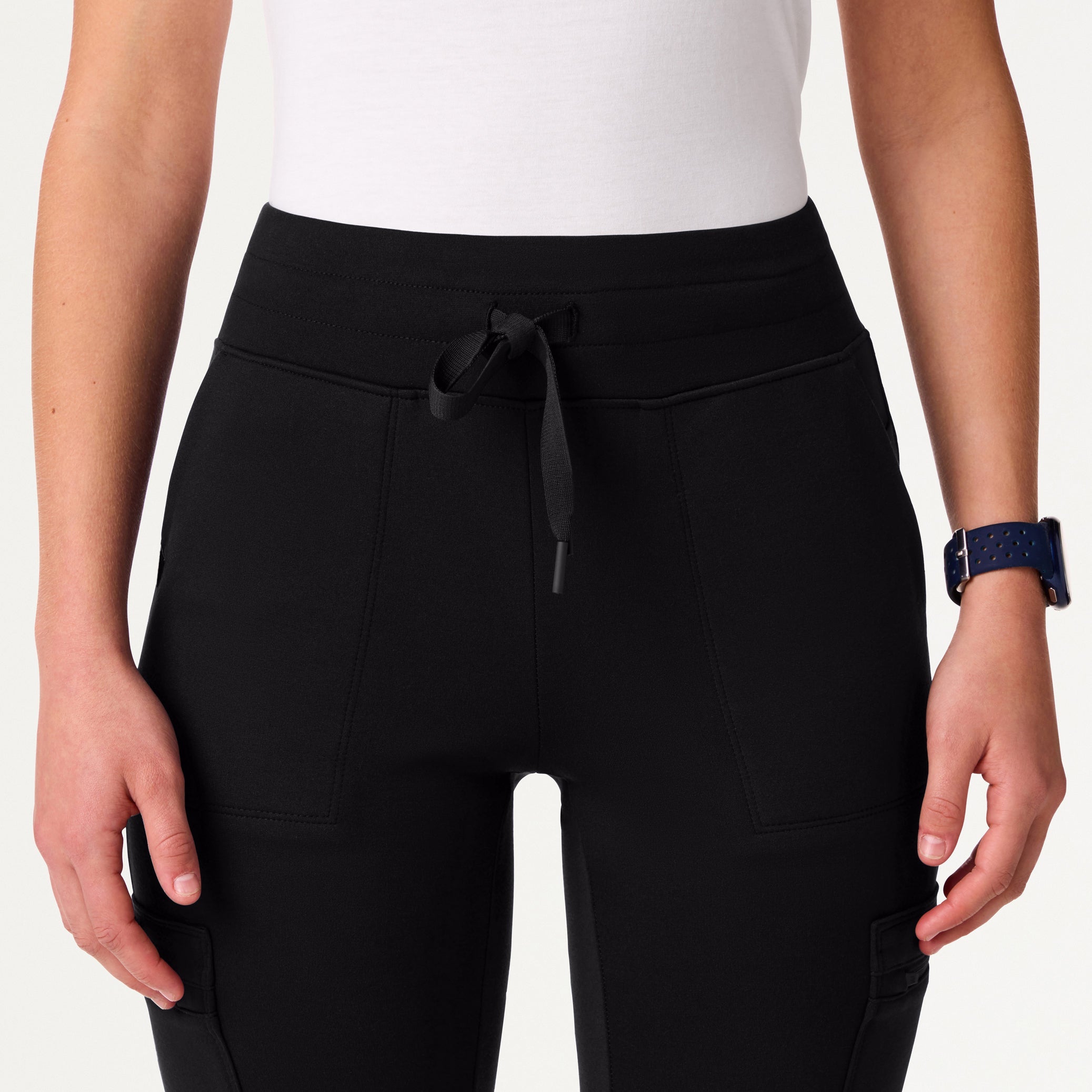 Kait 10-Pocket Skinny UltraSOFT Scrub Jogger - Black