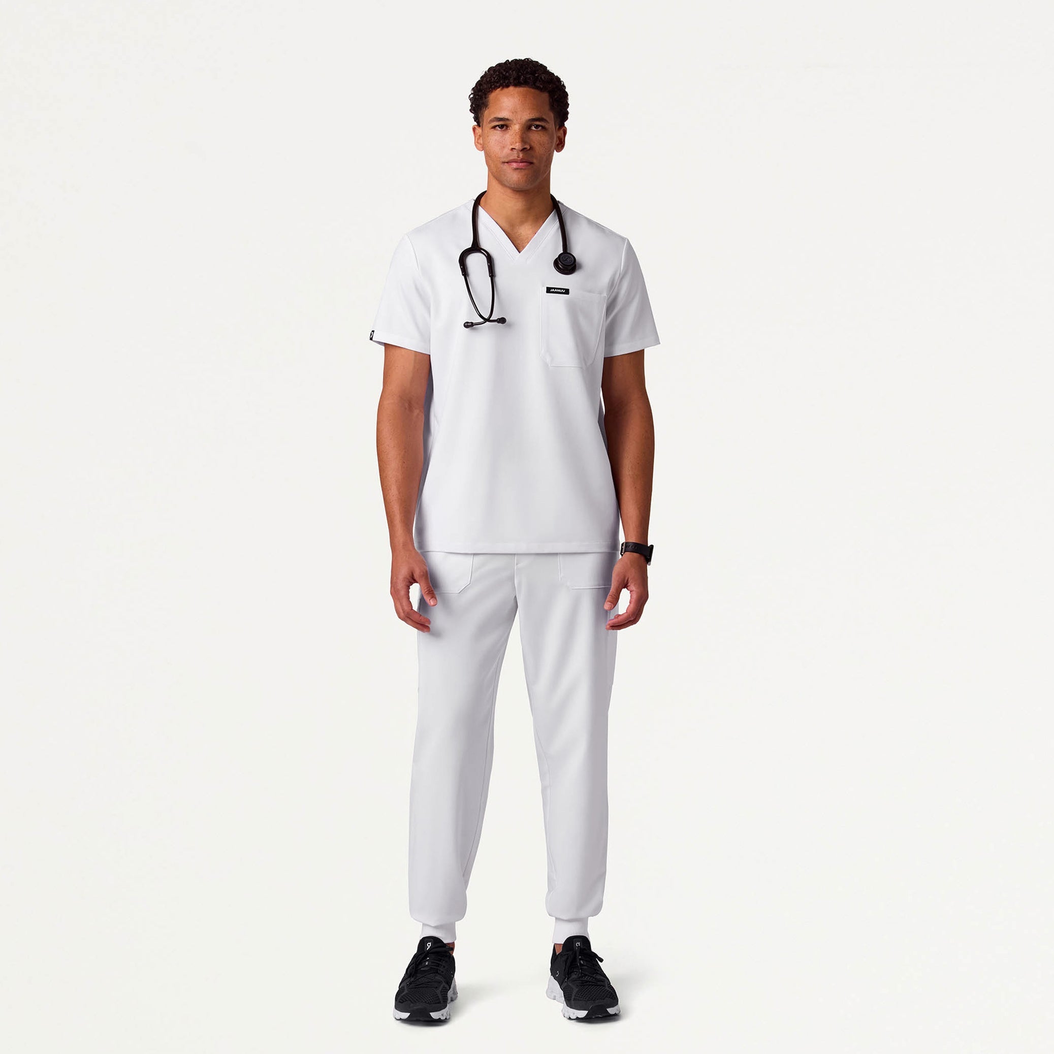 Holmes Everyday 1-Pocket Scrub Top - White