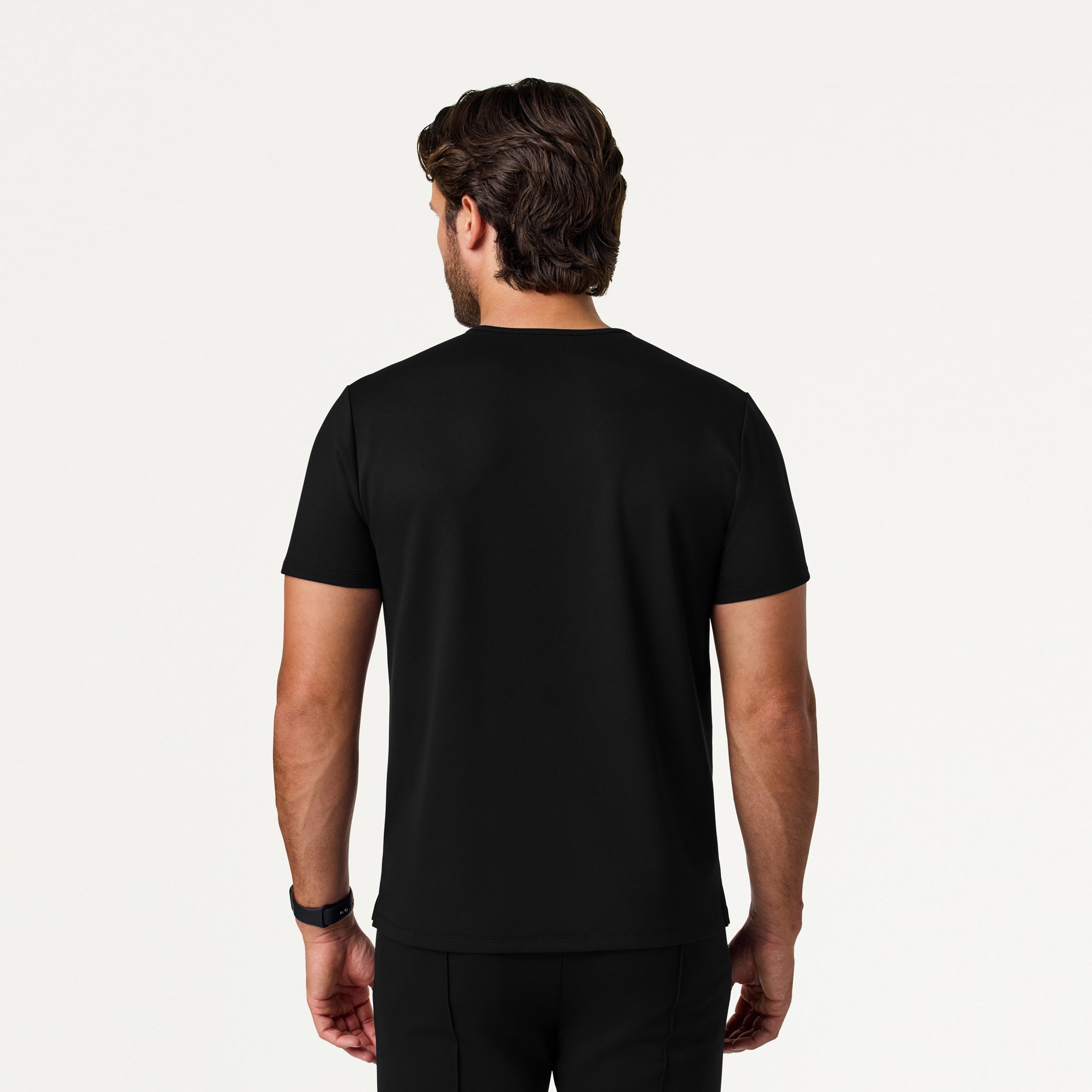 Finn Crewneck UltraSOFT Scrub Top - Black