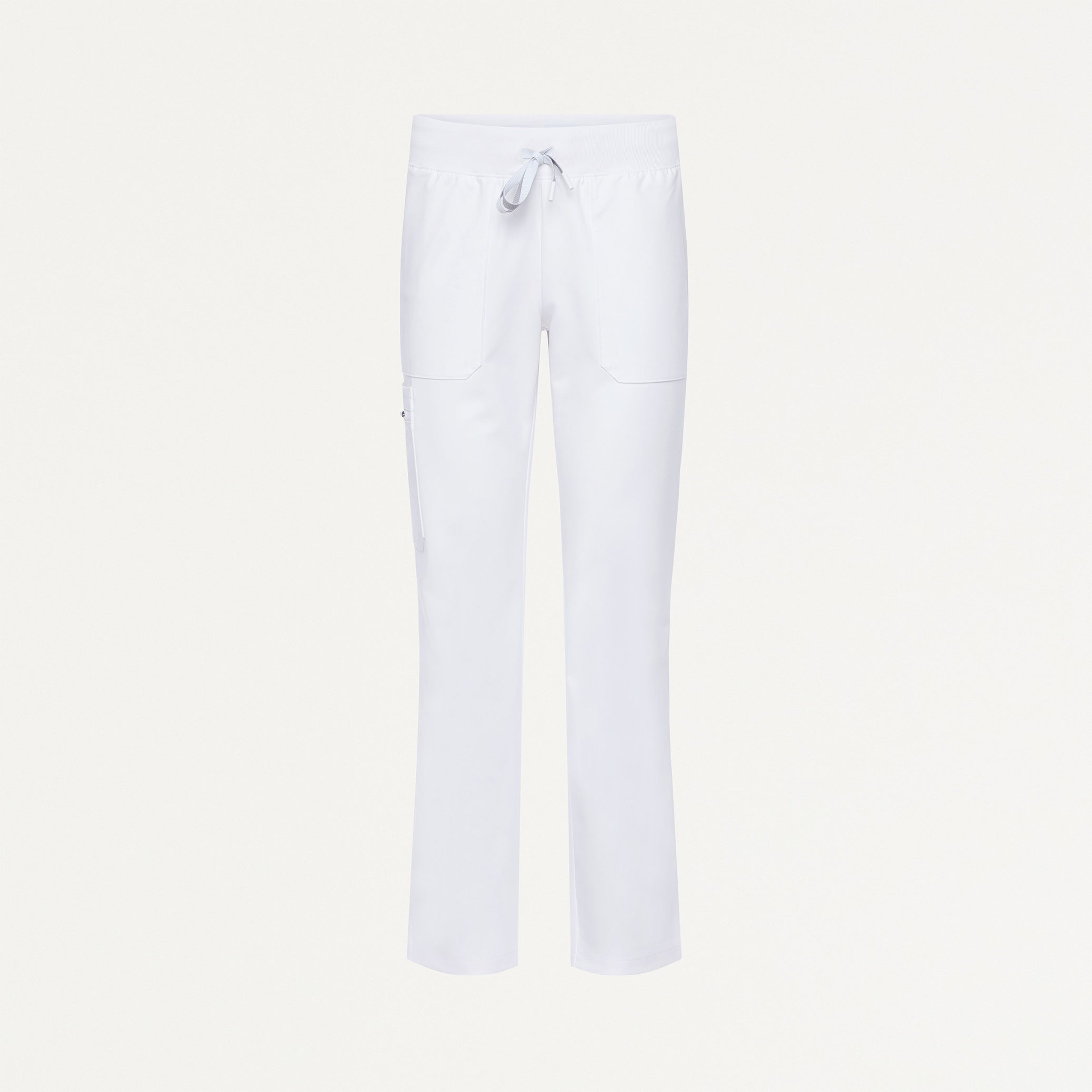 Xenos Cargo Knit-Waist Scrub Pant - White