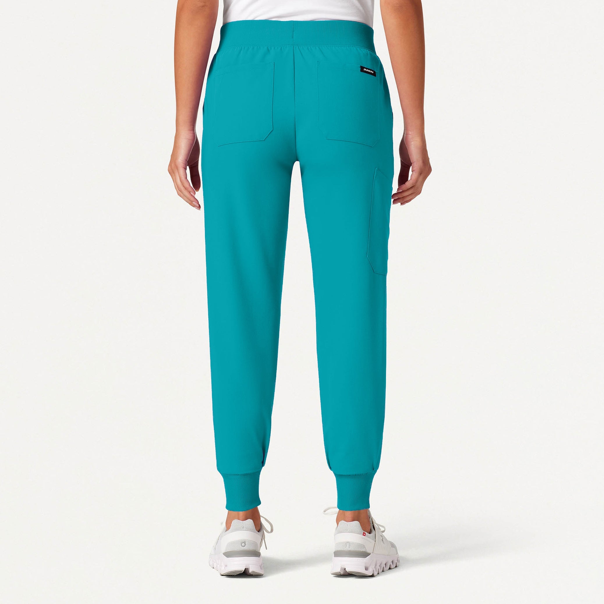 Silex Slim Knit-Waist Scrub Jogger - Teal