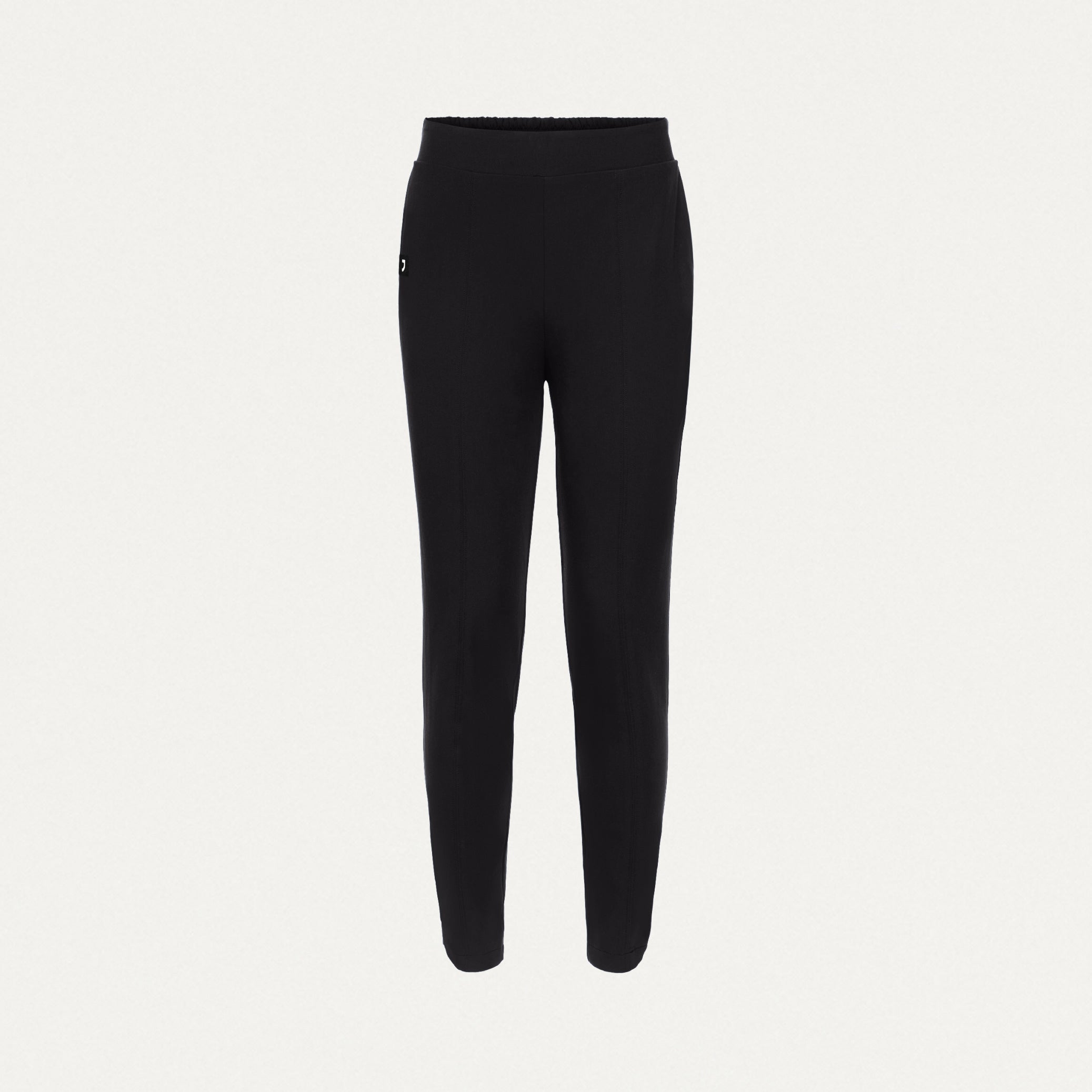 Halle High Waisted Tapered Scrub Pant - Black