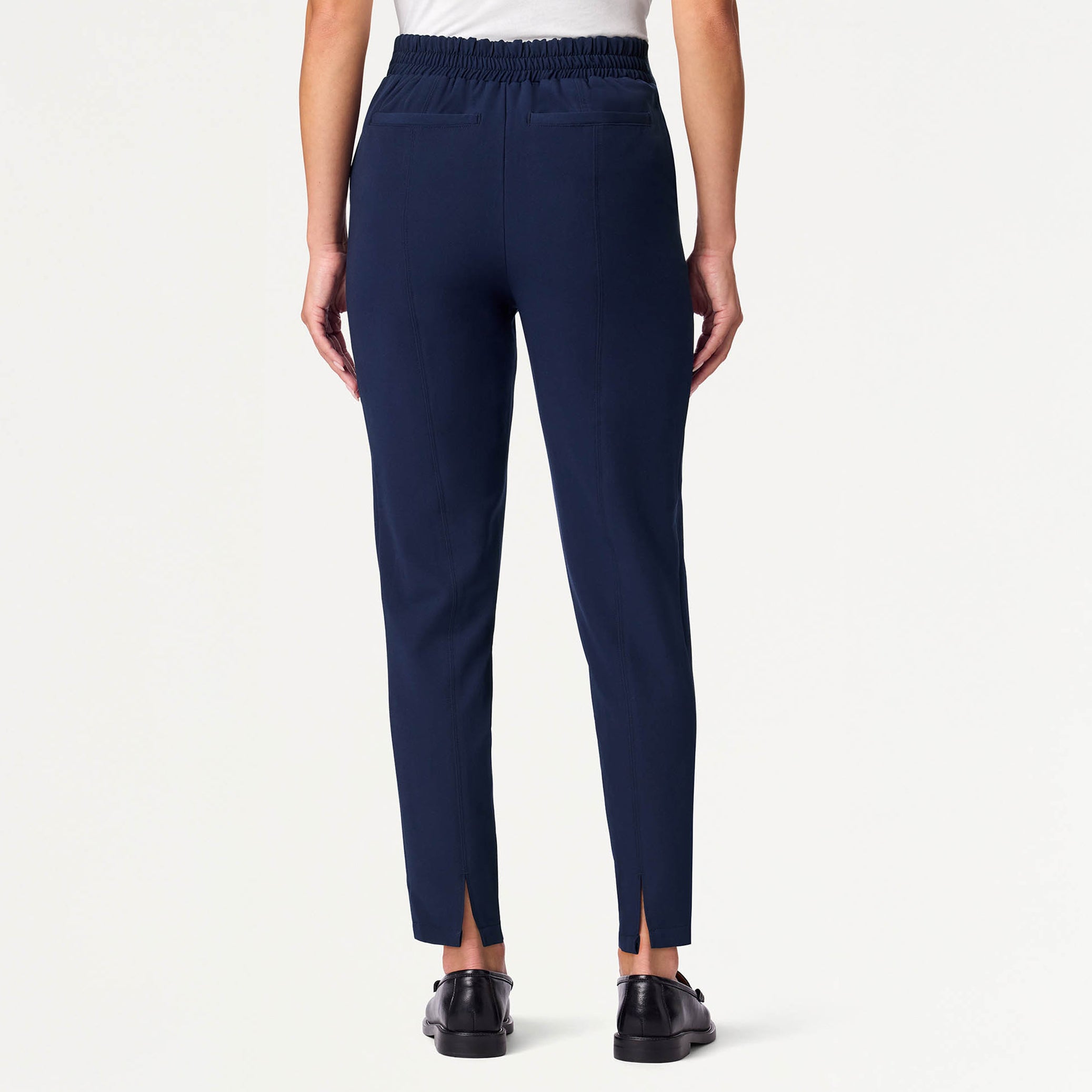 Halle High Waisted Tapered Scrub Pant - Midnight Navy