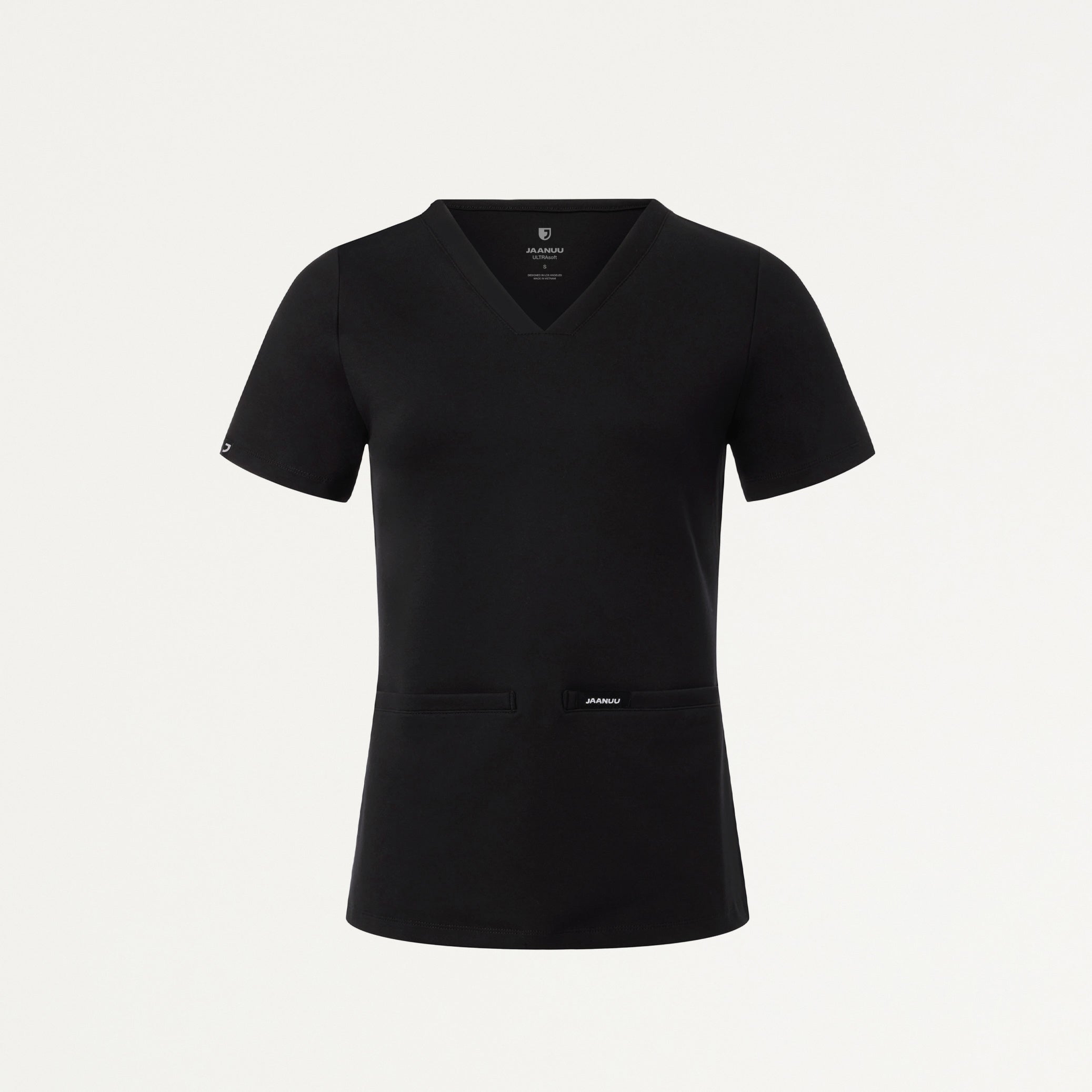 Cesi Slim UltraSOFT Scrub Top - Black