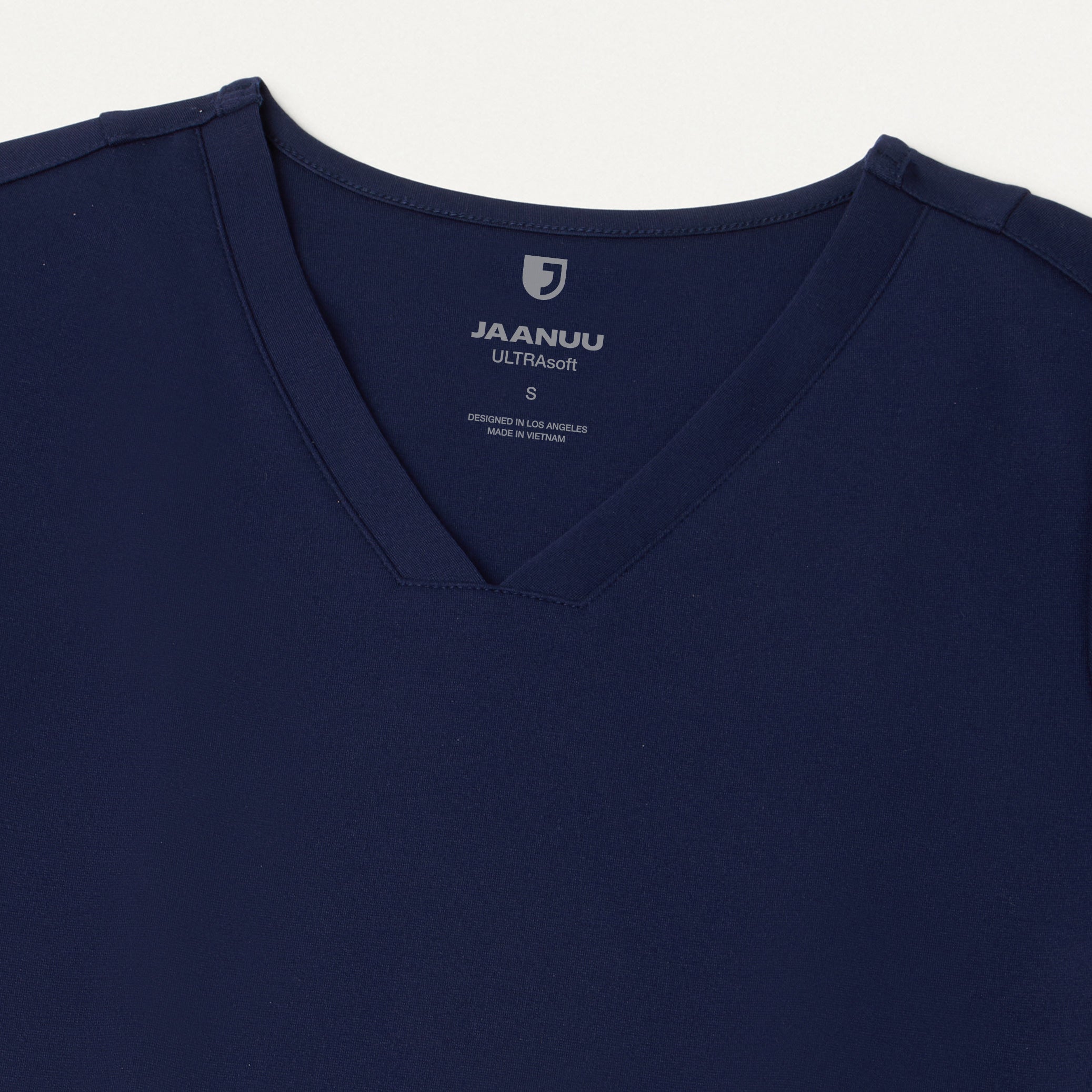 Kass Slim 4-Pocket UltraSOFT Scrub Top - Midnight Navy