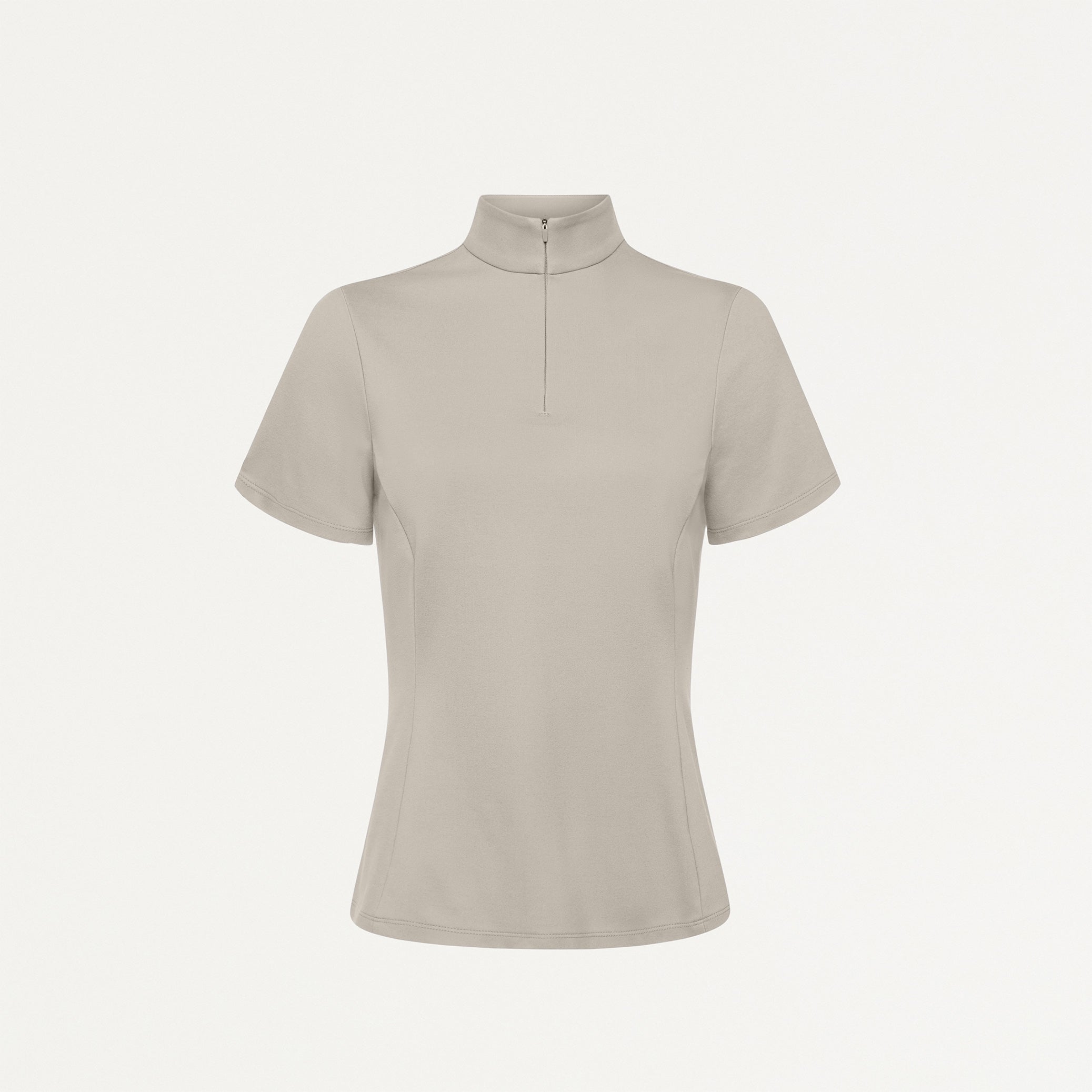 Astra Slim Half-Zip UltraSOFT Scrub Top - Fog