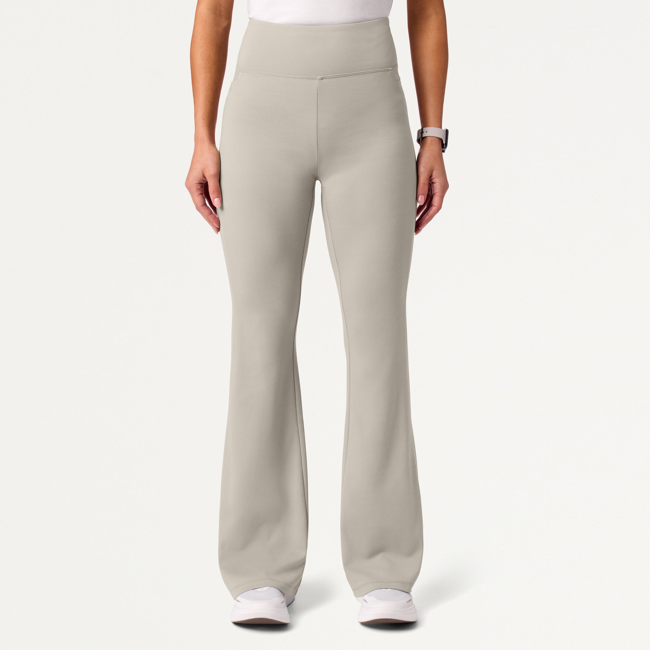 Lina UltraSOFT Yoga Flare Scrub Pant - Fog