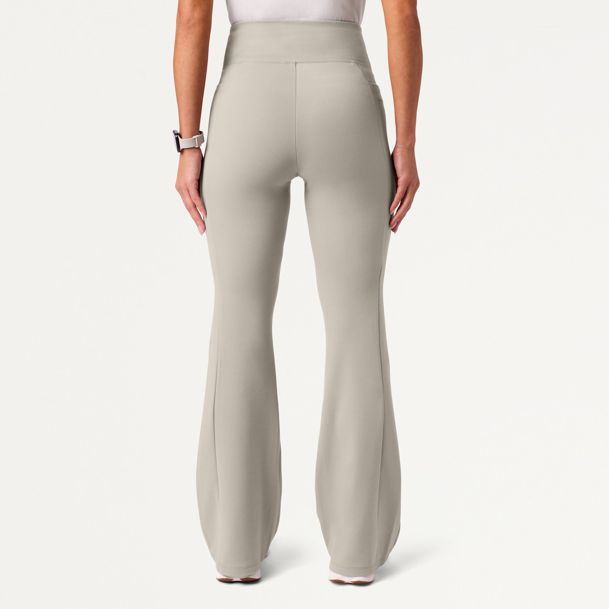 Lina UltraSOFT Yoga Flare Scrub Pant - Fog
