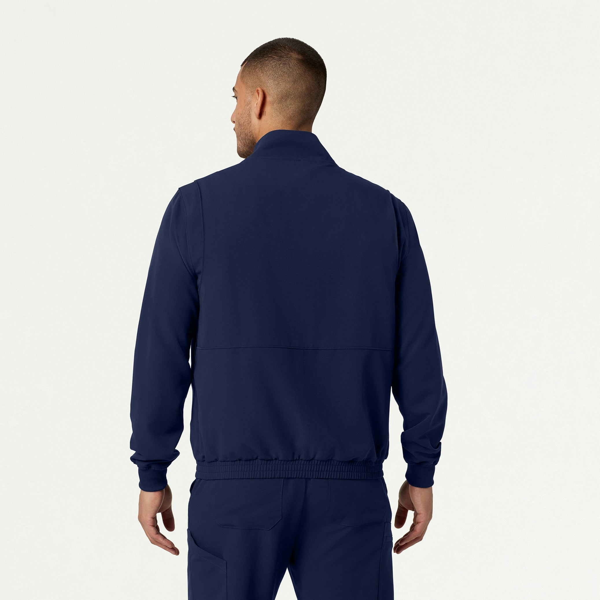 Wolfe Everyday 6-Pocket Scrub Jacket - Midnight Navy