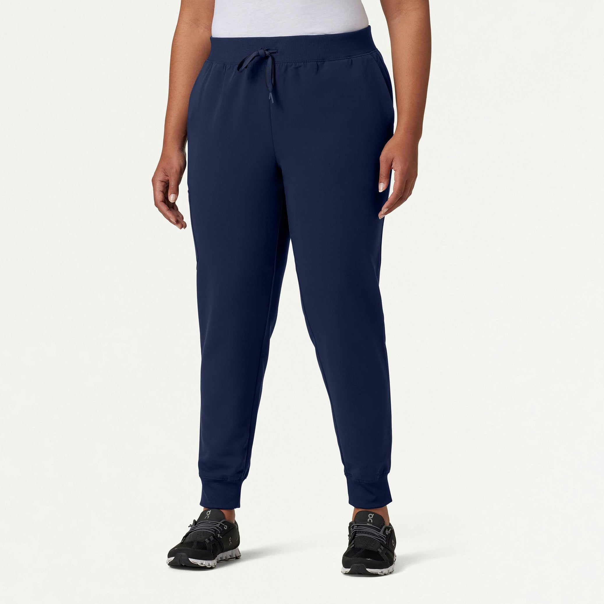 Silex Slim Knit-Waist Scrub Jogger - Midnight Navy