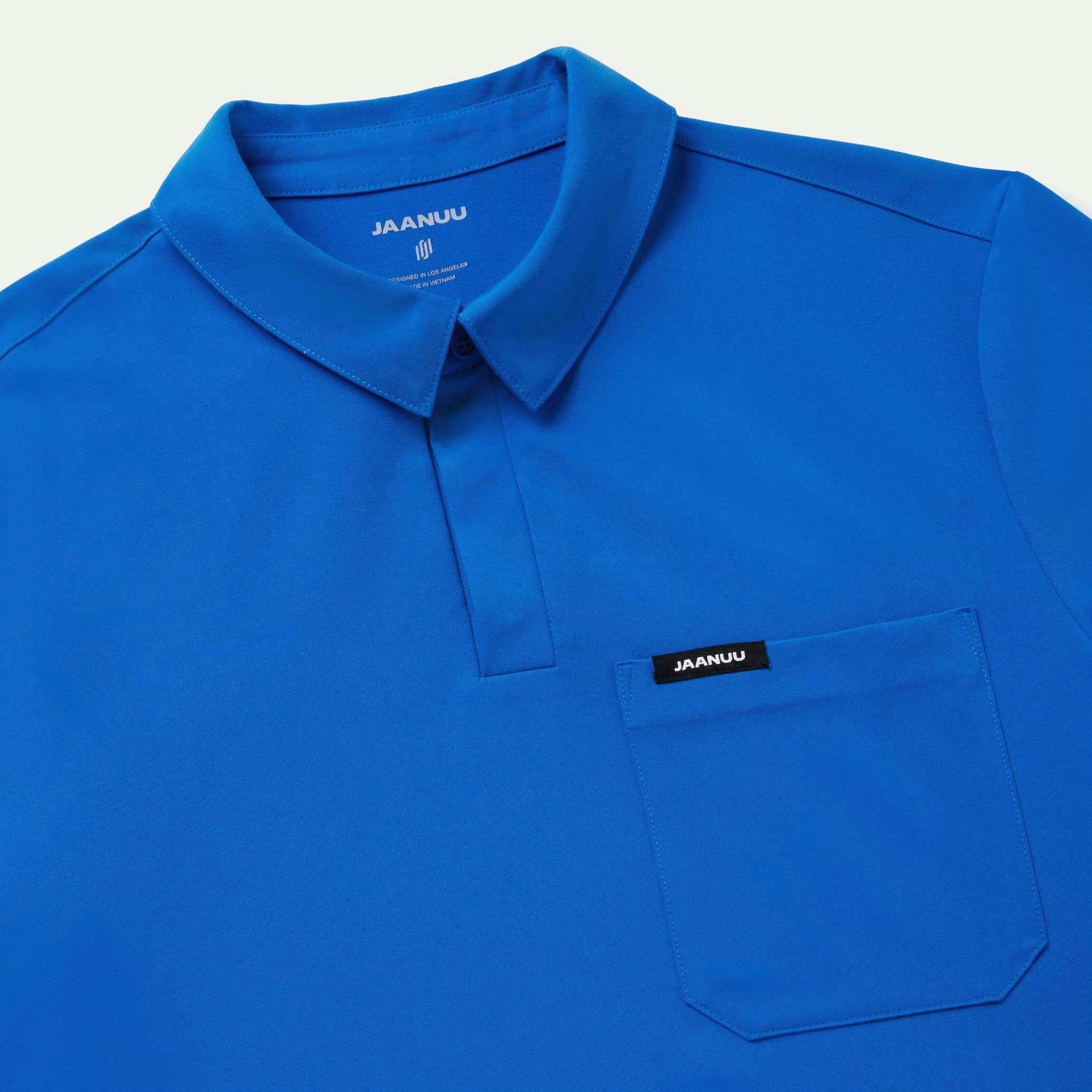 Axis Polo Scrub Top - Royal Blue