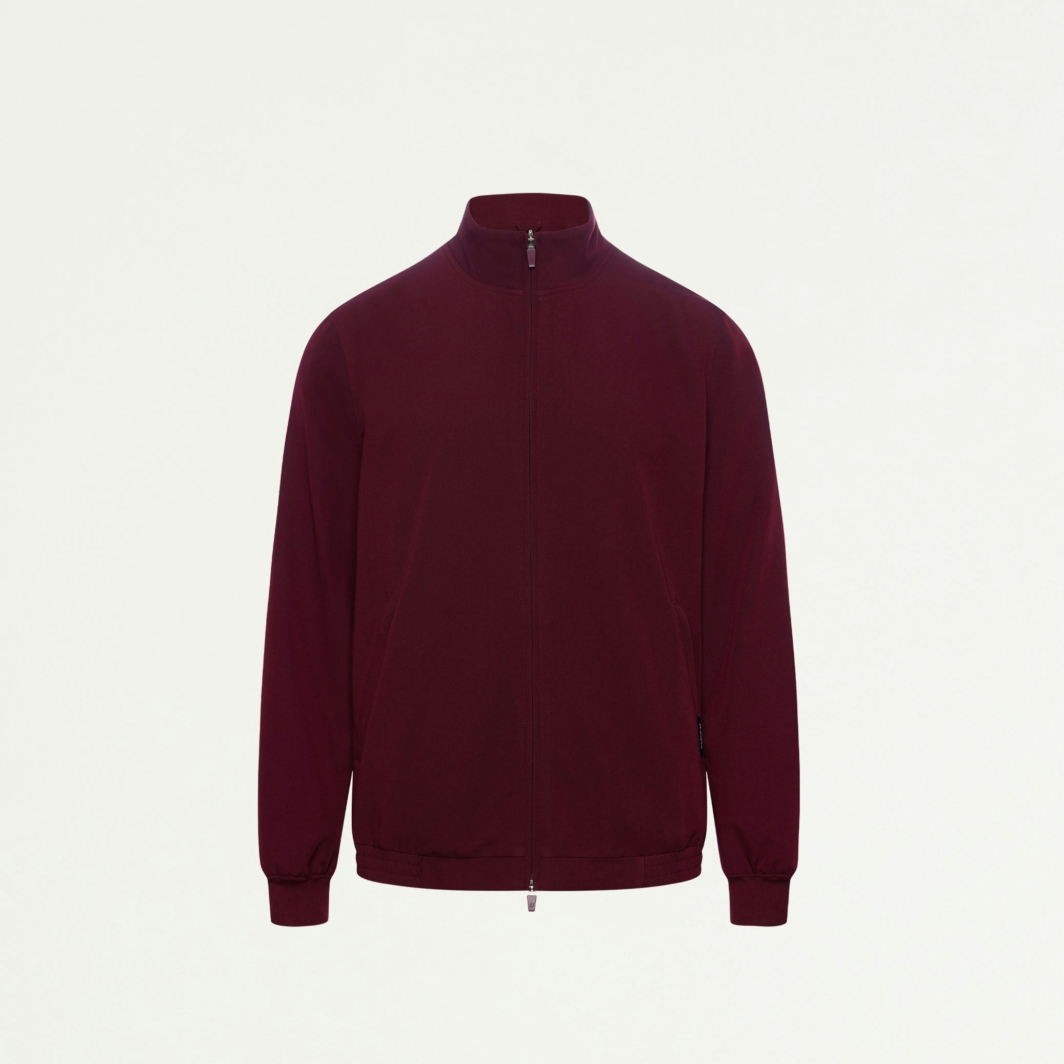 Wolfe Everyday 6-Pocket Scrub Jacket - Burgundy